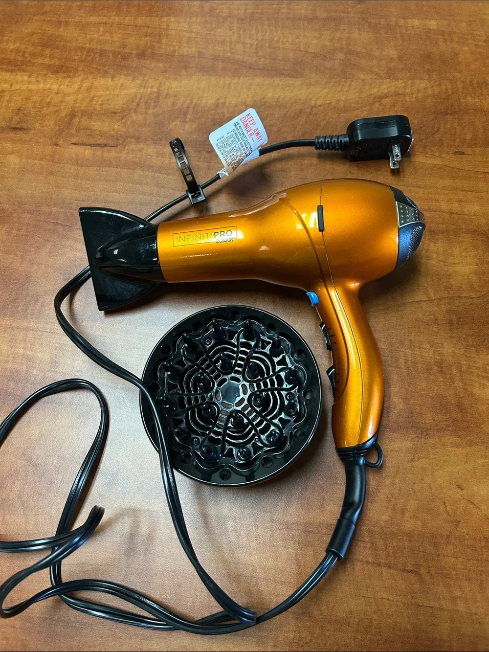 Infiniti Pro Conair Quick Styling Salon Hair Dryer with Diffuser, Concentrator